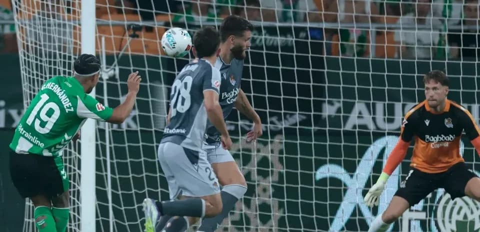 Goleador de Real Betis frente a Real Sociedad