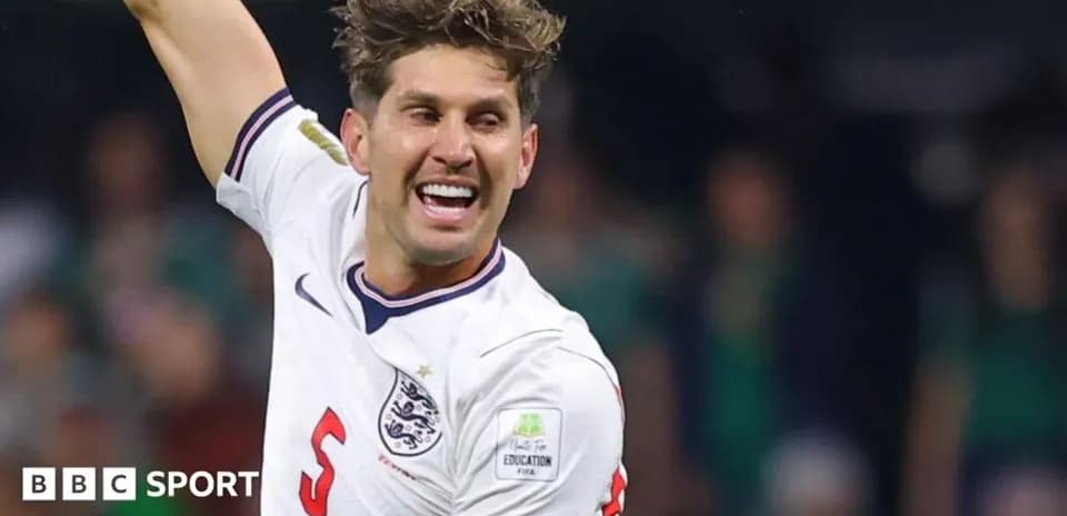 Jugador de Inglaterra celebrando durante el partido