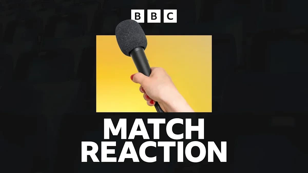 Mic held in hand with 'MATCH REACTION' text