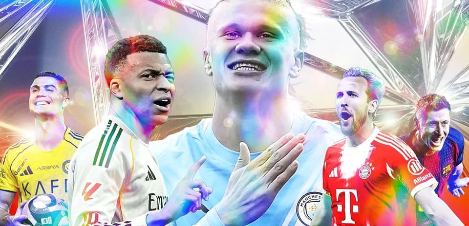Jugadores destacados de fútbol en fondo colorido
