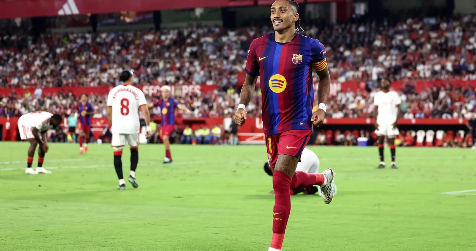 Jugador del Barcelona celebrando un gol