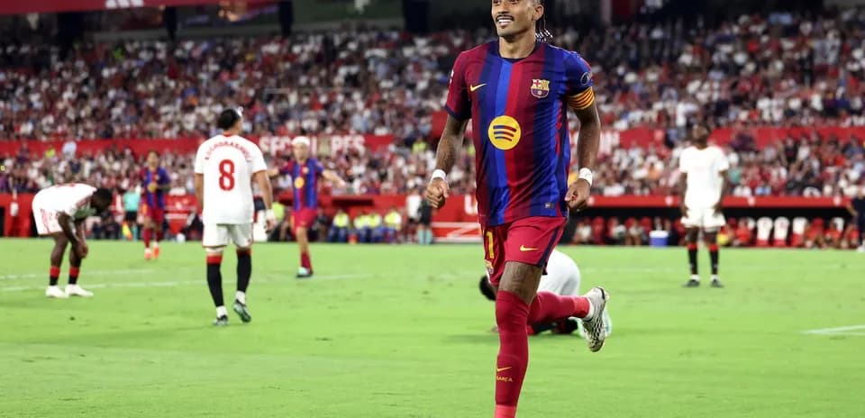 Jugador del Barcelona celebrando un gol