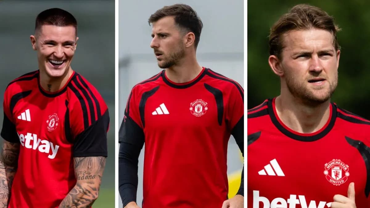 Jugadores de Manchester United en sesión de entrenamiento