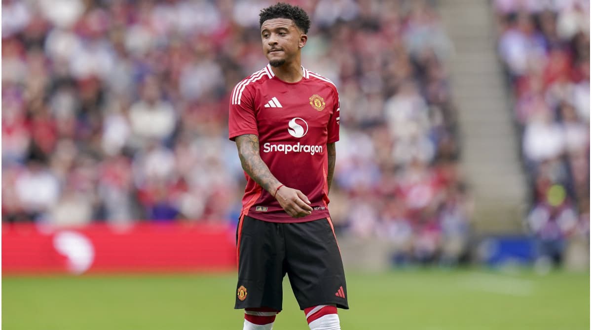 Jugador de Manchester United en el campo de juego