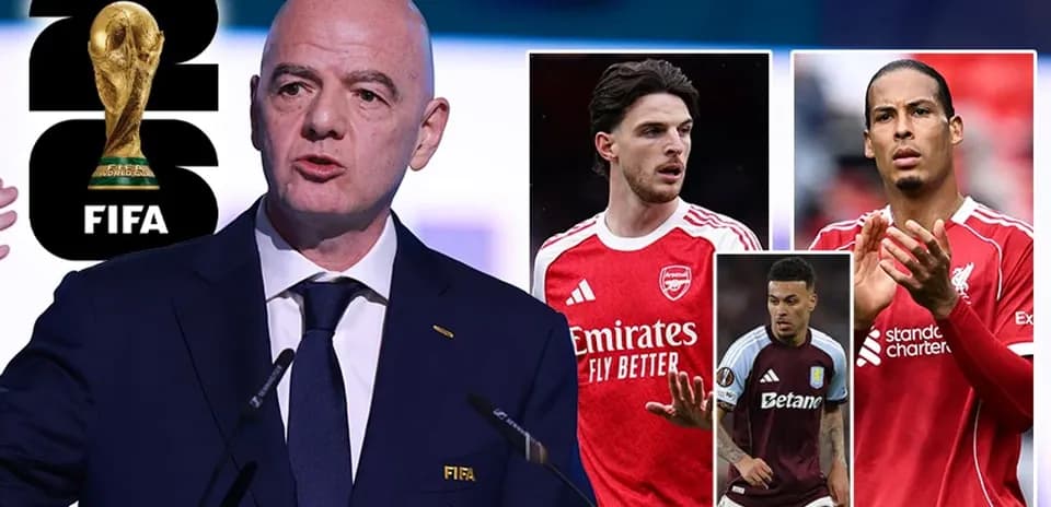 Gianni Infantino hablando sobre la Copa Mundial de la FIFA