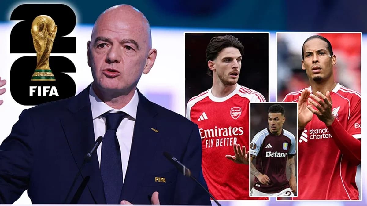 Gianni Infantino hablando sobre la Copa Mundial de la FIFA