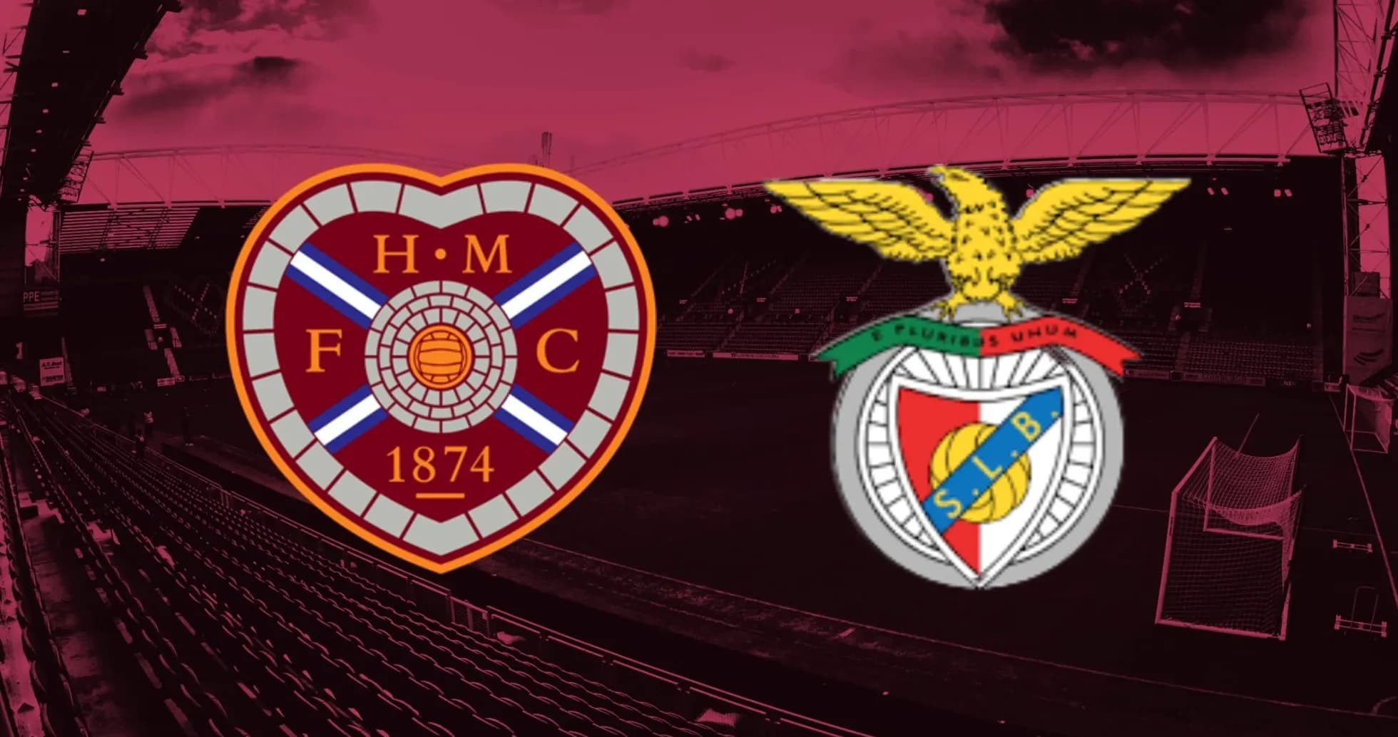 Escudos de Heart Of Midlothian y Benfica
