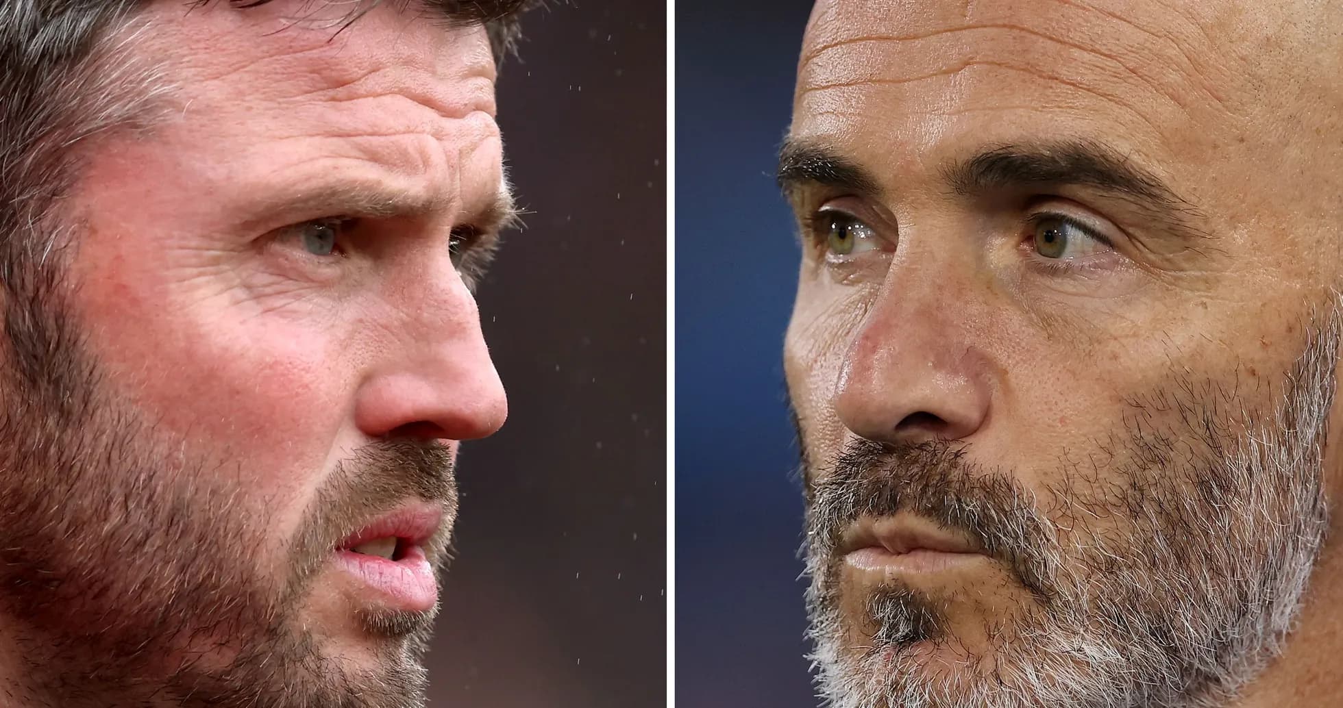 Entrenadores enfrentándose en el partido