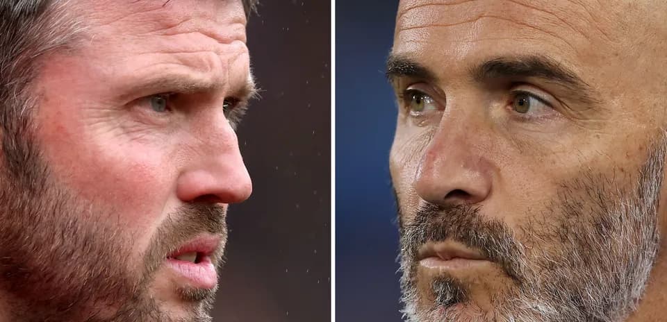 Entrenadores enfrentándose en el partido