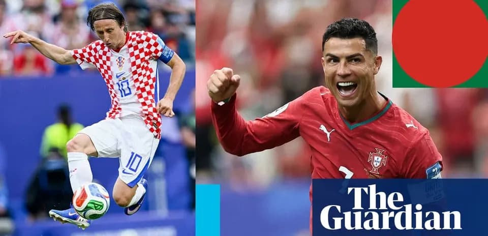 Luka Modrić y Cristiano Ronaldo en acción durante un partido