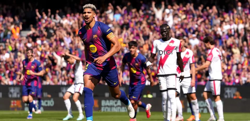 Gol de Ronald Araújo en el partido