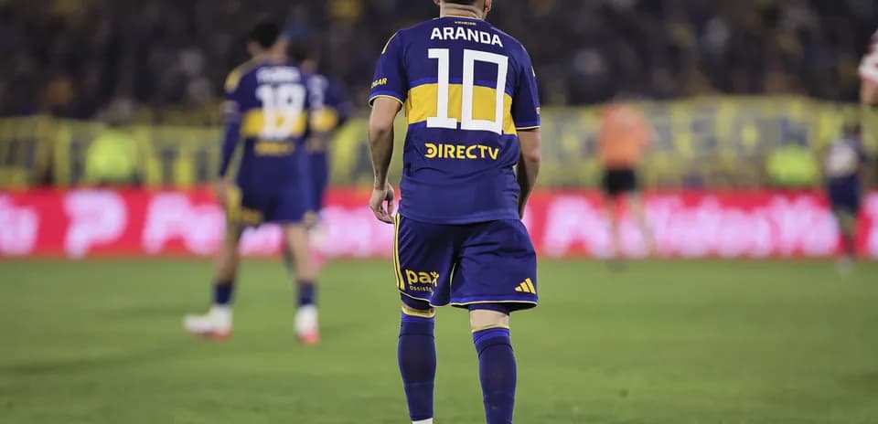 Jugador de Boca Juniors con camiseta número 10