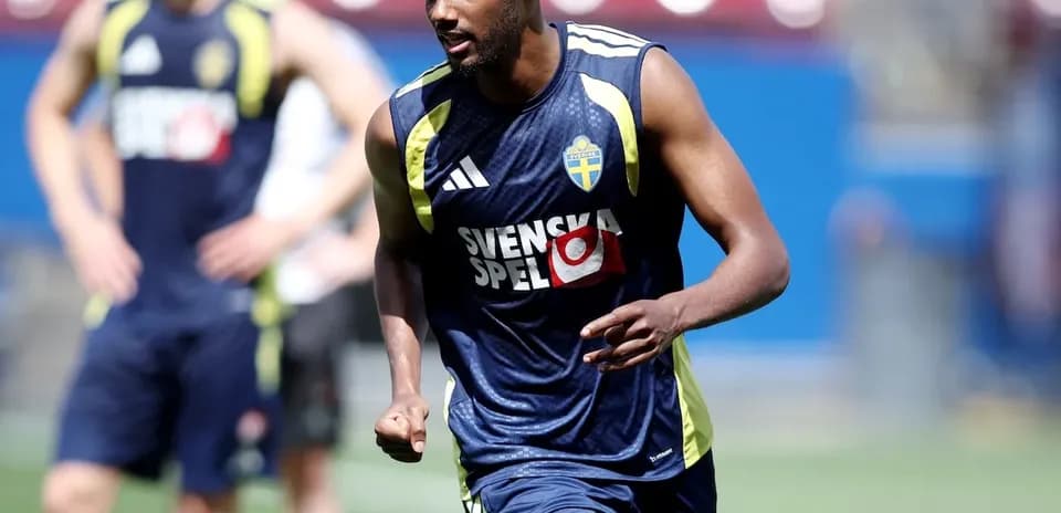 Jugador sueco entrenando para el Mundial 2026