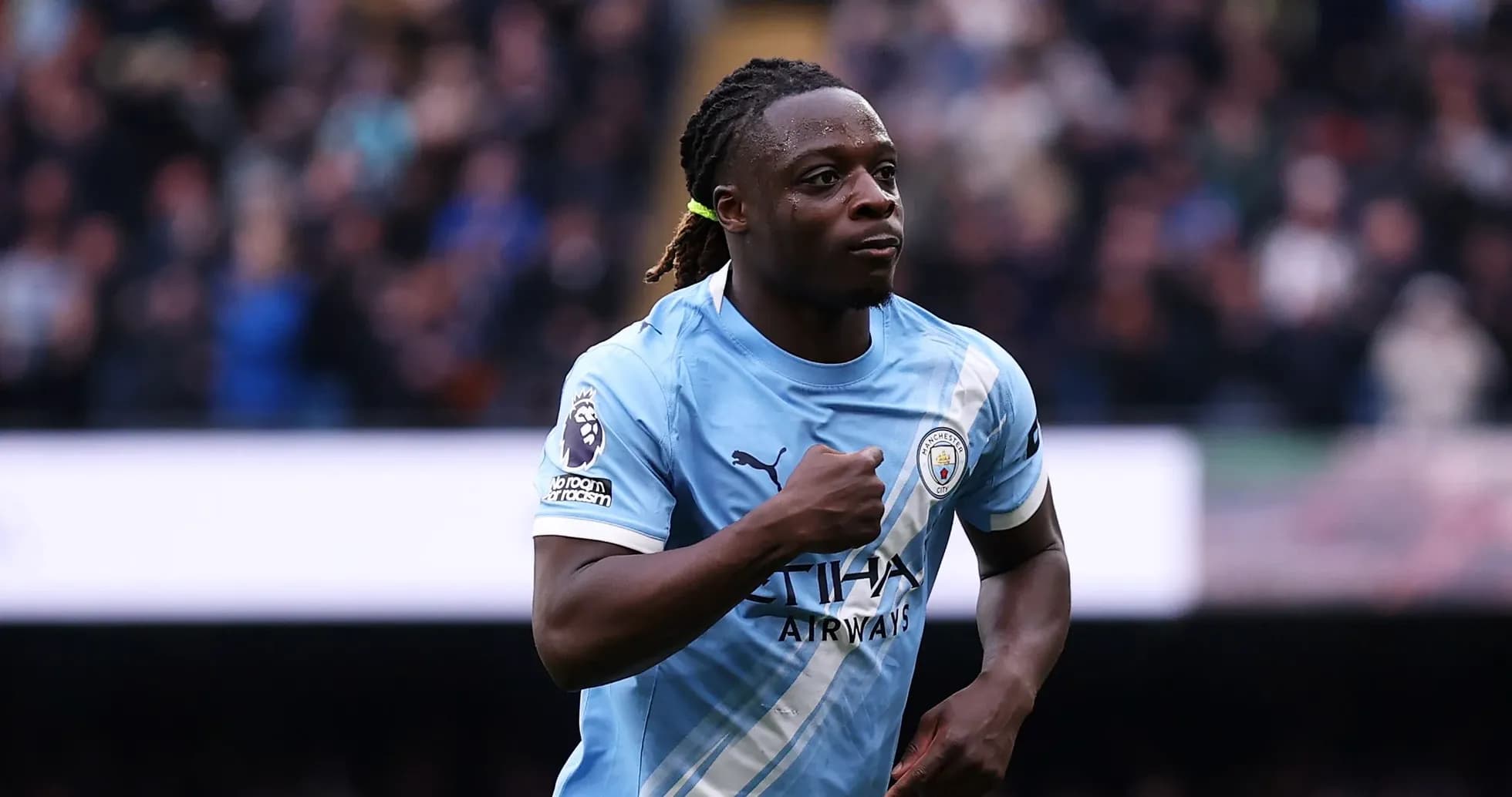 Jugador de Manchester City celebrando un gol