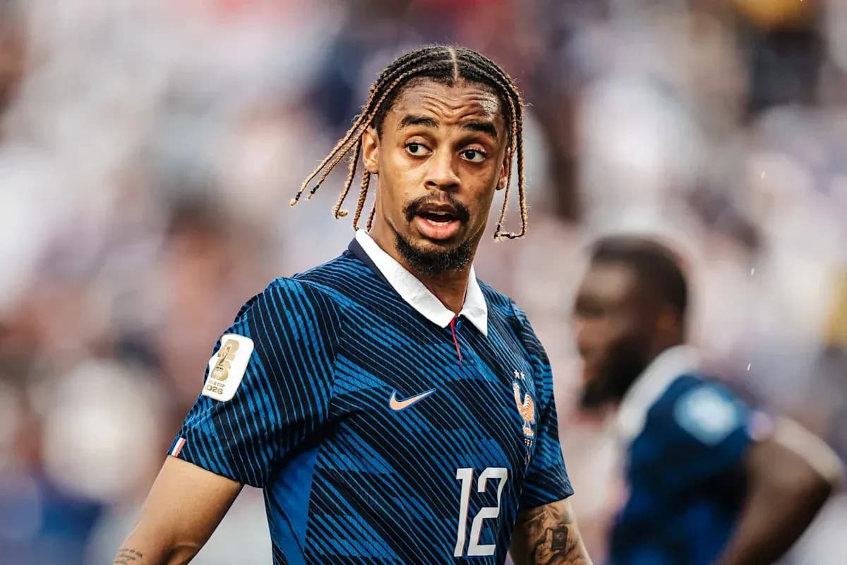 Jugador de Francia en el campo durante un partido