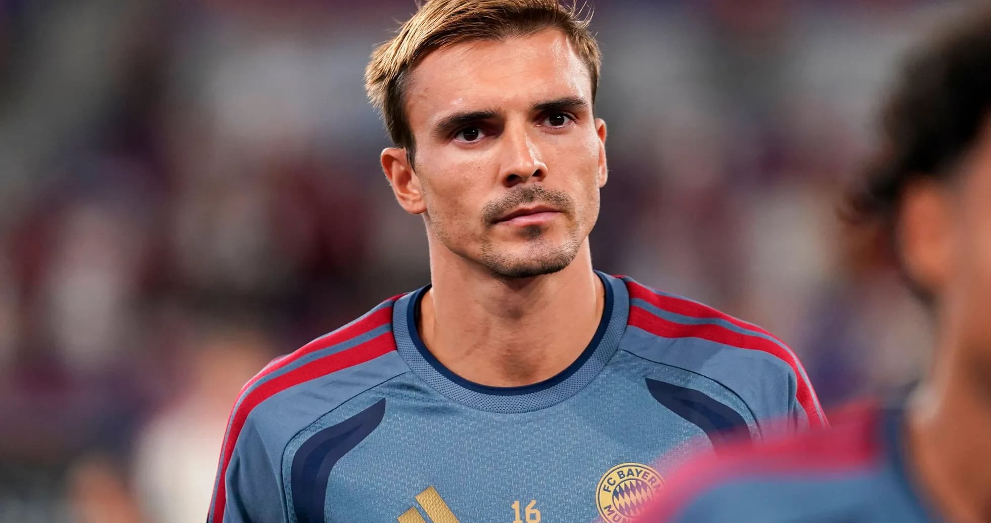 Jugador del Bayern Múnich en el campo