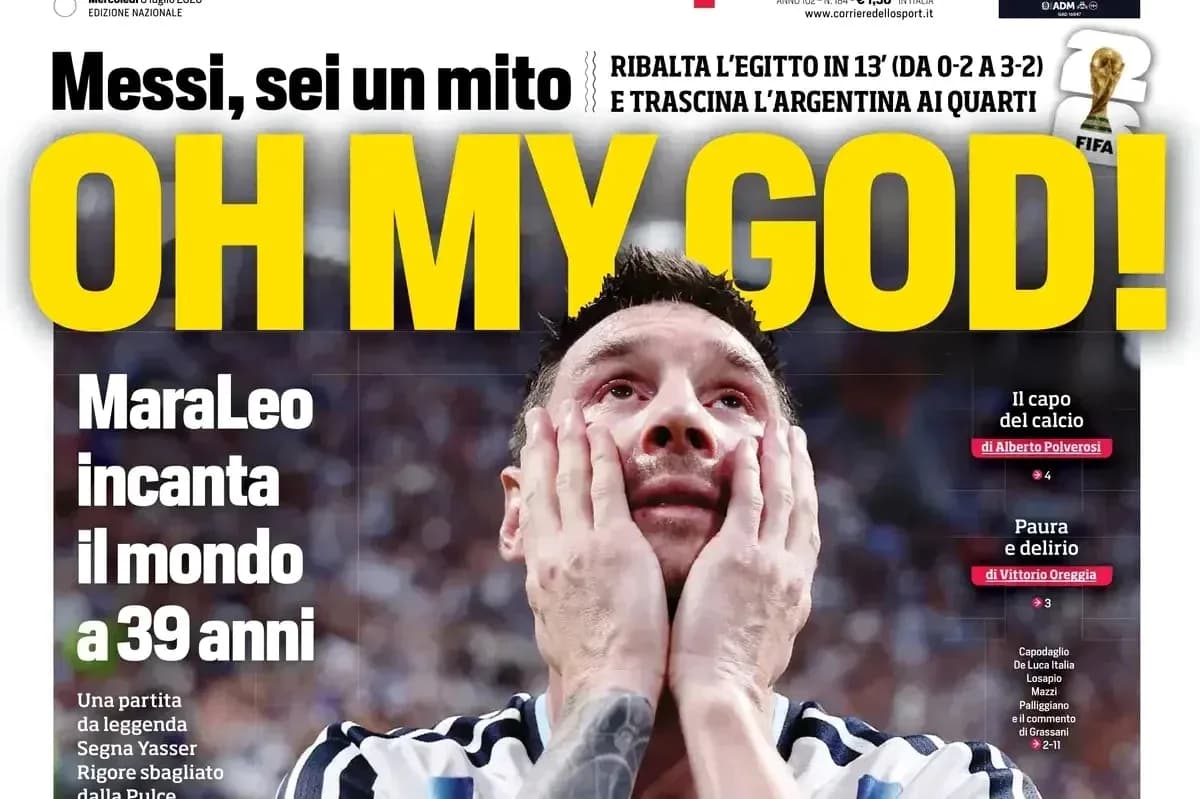 Lionel Messi with hands on face during match