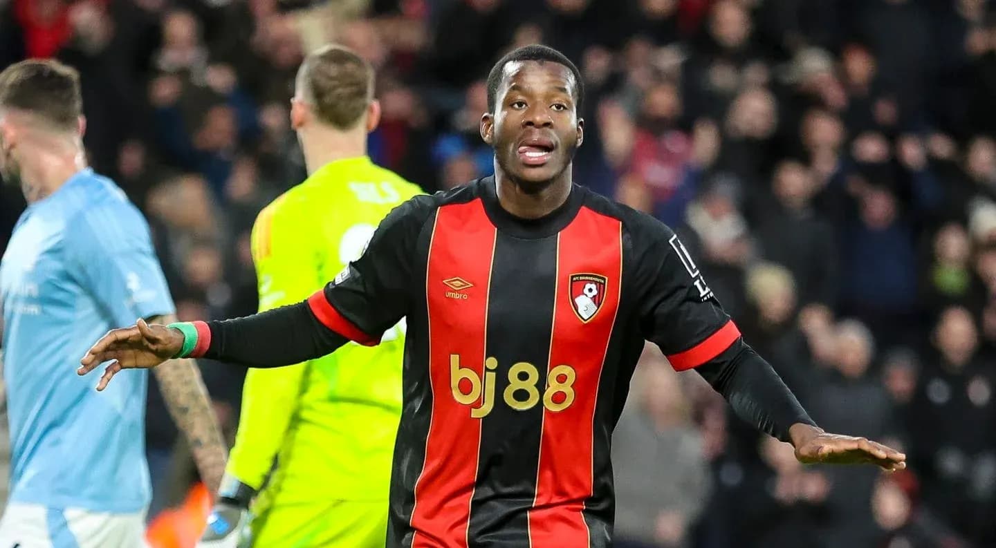 Jugador de Bournemouth celebrando un gol
