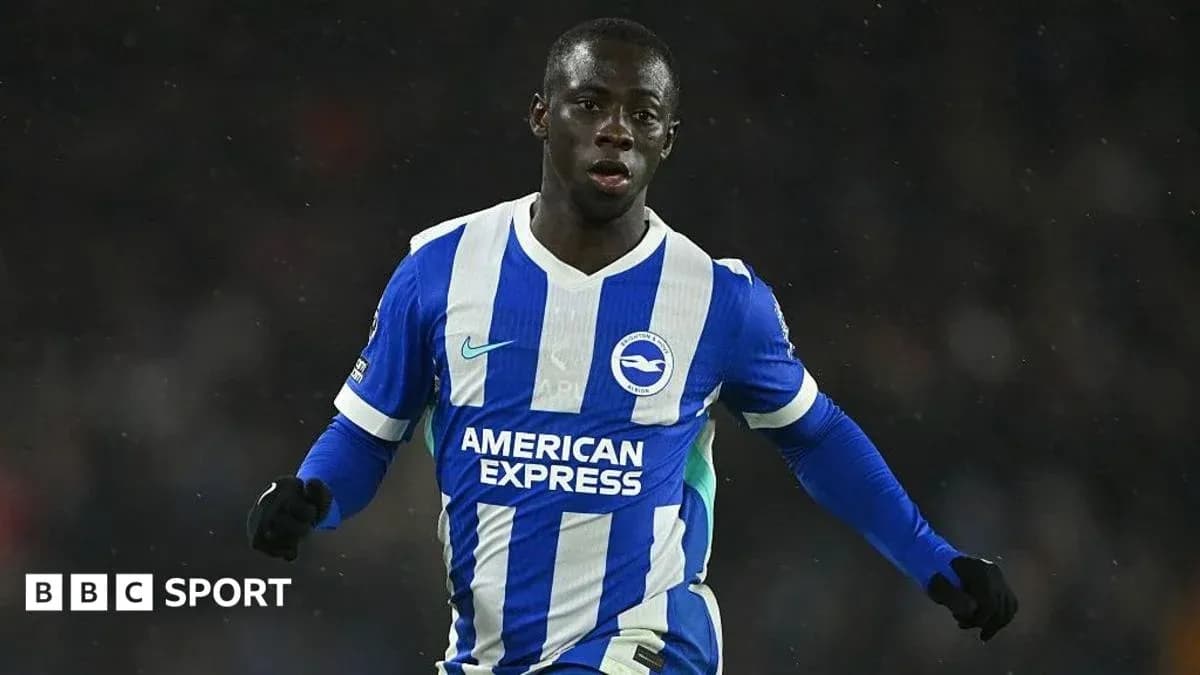 Jugador de Brighton celebrando un gol en el campo