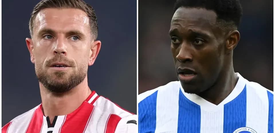 Jugadores de Brentford y Brighton en primer plano