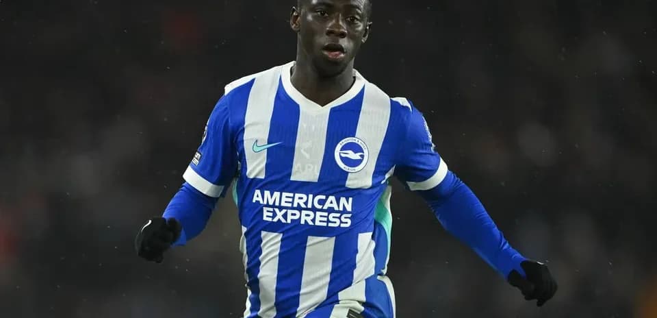 Jugador de Brighton celebrando un gol en el partido
