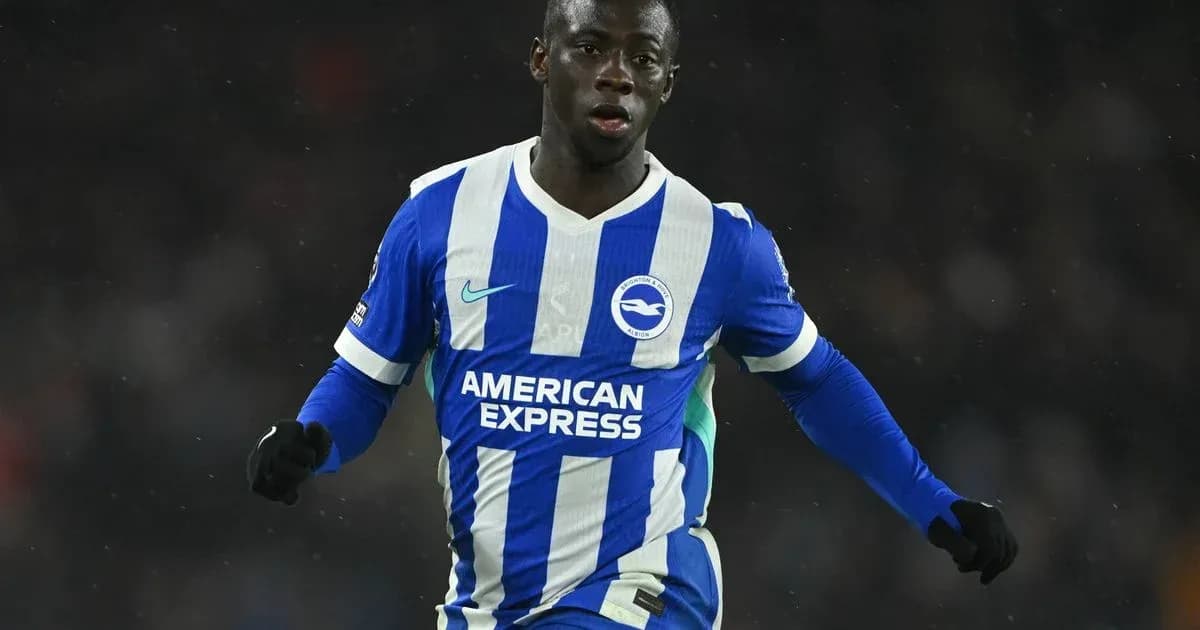 Jugador de Brighton celebrando un gol en el partido