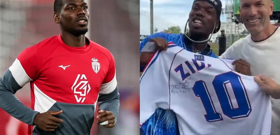 Jugador en entrenamiento y celebrando con camiseta firmada