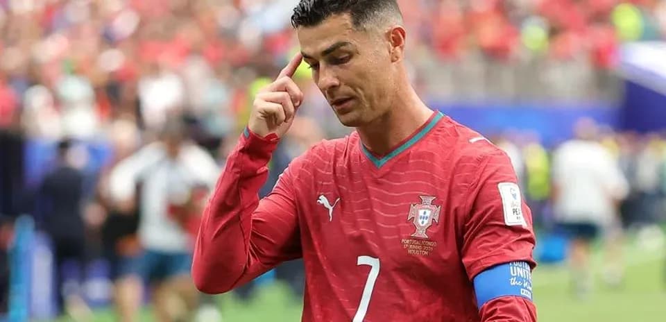 Cristiano Ronaldo durante un partido de fútbol