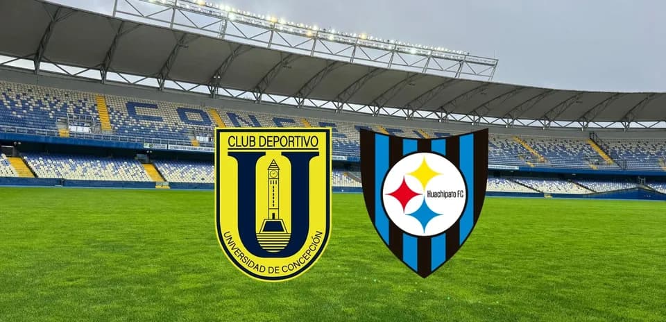 Estadio de Universidad de Concepción y logos de equipos