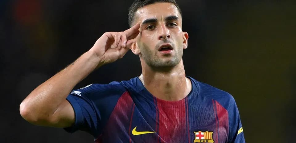 Jugador de FC Barcelona saludando tras un gol