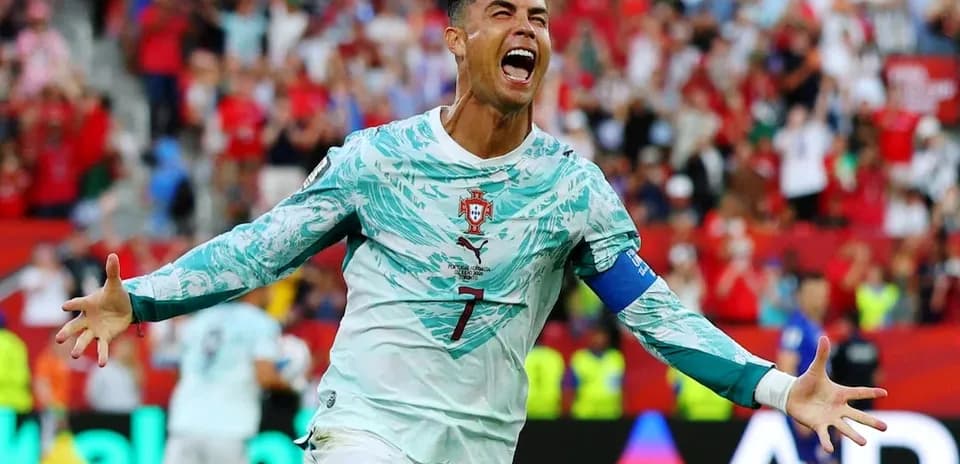 Cristiano Ronaldo celebrando un gol en partido