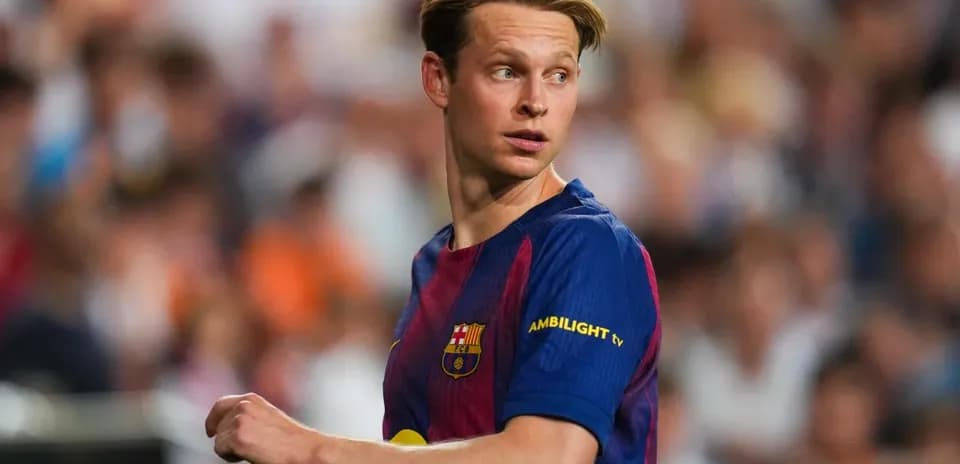 Jugador del FC Barcelona en partido de fútbol