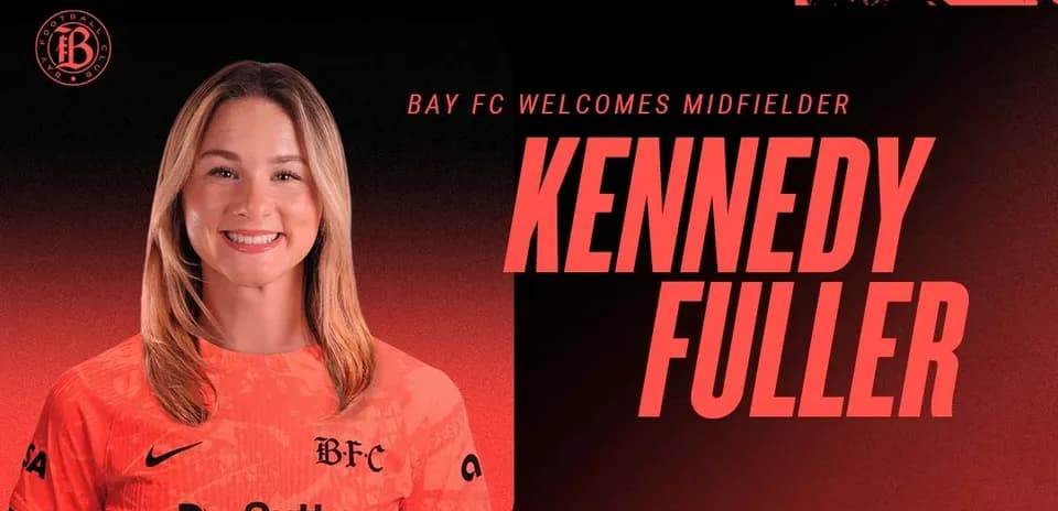 Kennedy Fuller, jugadora de Bay FC, sonriente