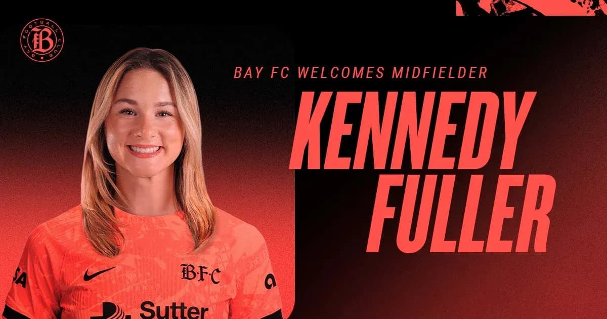 Kennedy Fuller, jugadora de Bay FC, sonriente