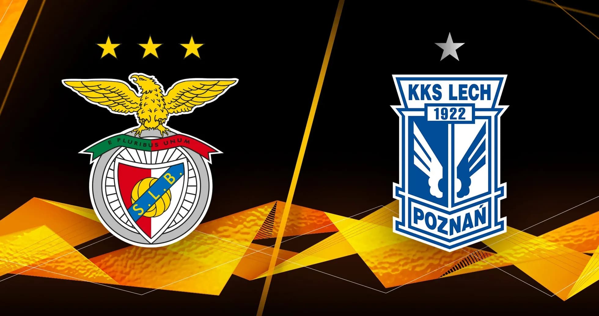 Logos de Benfica y Lech Poznań