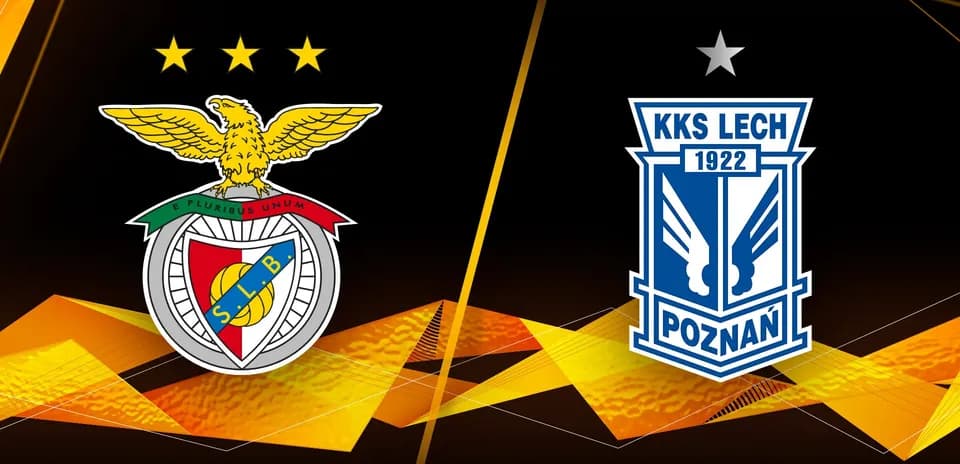 Logos de Benfica y Lech Poznań