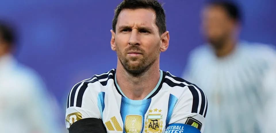Jugador de Argentina en el campo durante un partido
