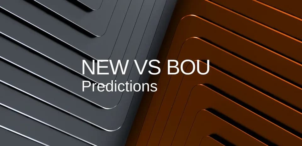 Fondo con texto de predicciones para NEW vs BOU