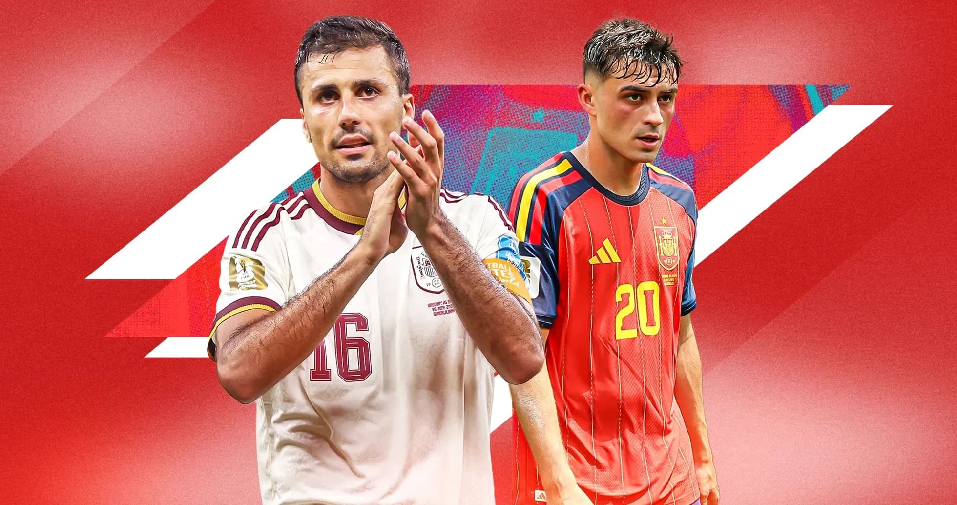 Jugadores de fútbol de México y España en acción