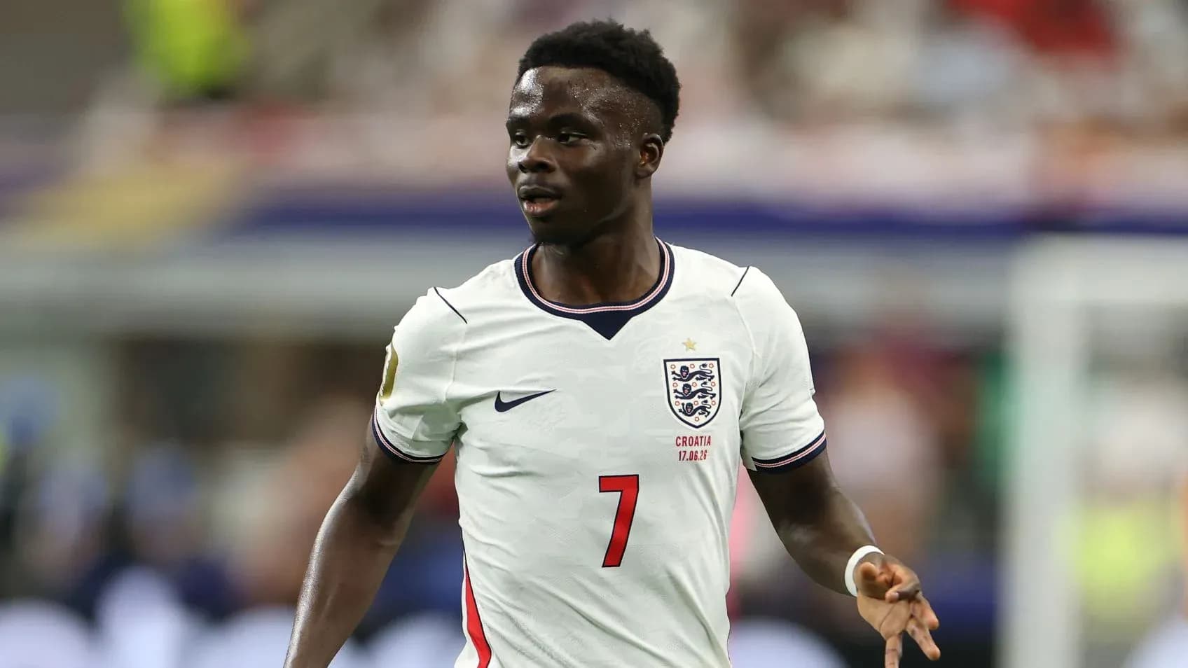 Jugador de Inglaterra en acción durante un partido