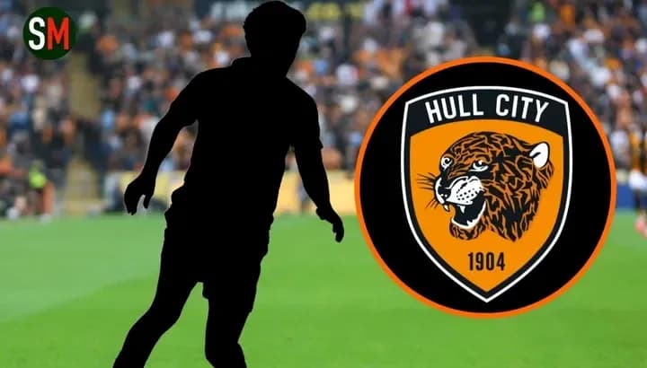 Silhouette de jugador junto al logo de Hull City