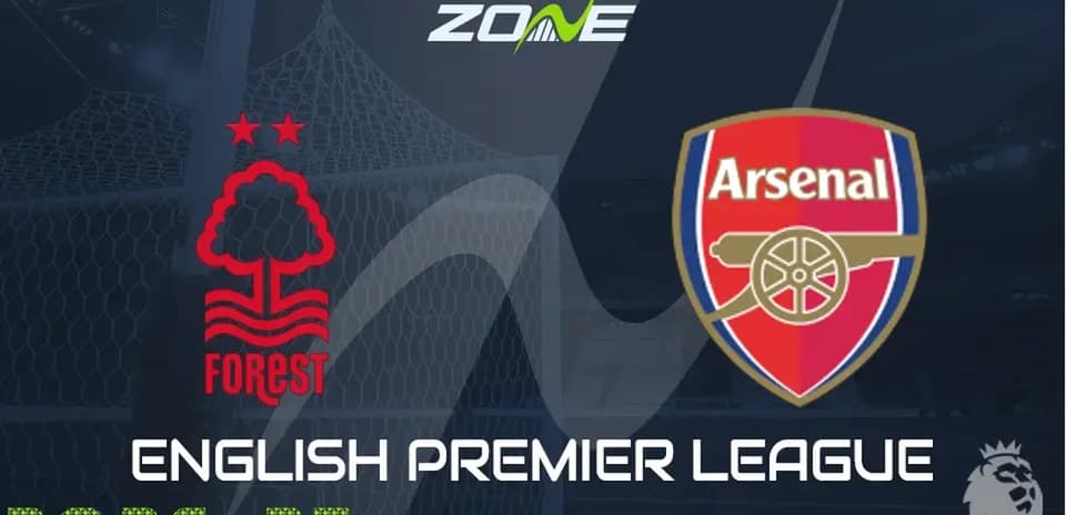 Logos de Nottingham Forest y Arsenal en Premier League