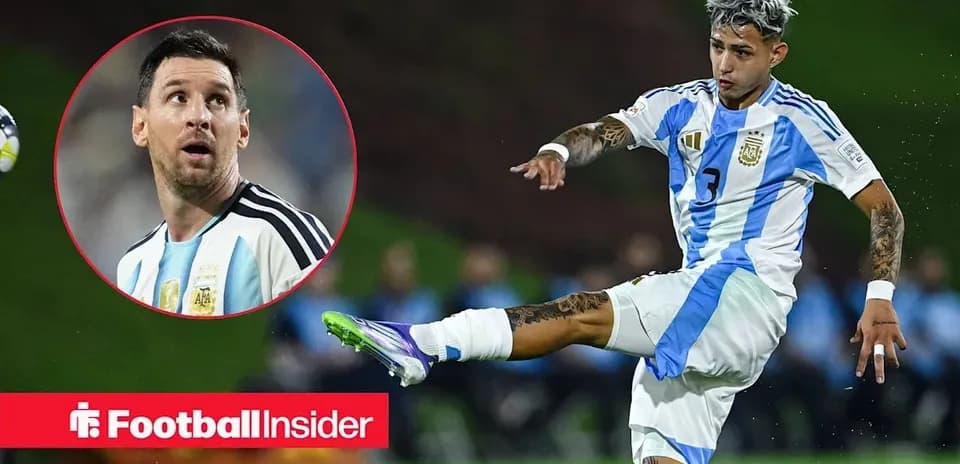 Jugador argentino ejecutando un tiro durante el partido
