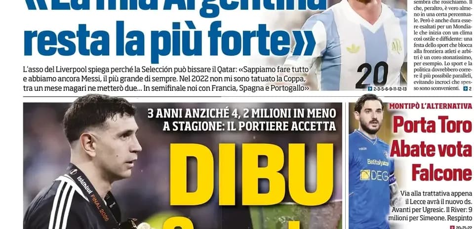 Titulares sobre el fútbol argentino y jugadores destacados