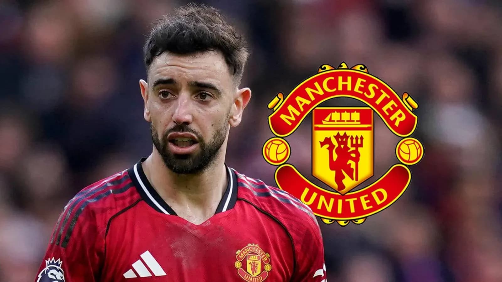 Bruno Fernandes con camiseta de Manchester United