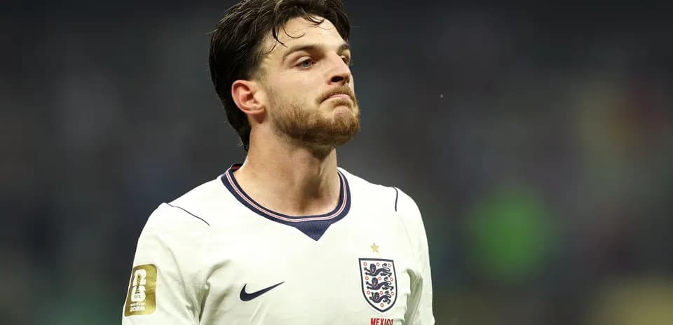 Jugador de Inglaterra en partido de la Copa del Mundo
