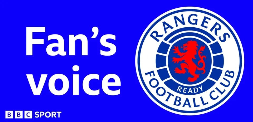 Logotipo de Rangers Football Club con texto de fan