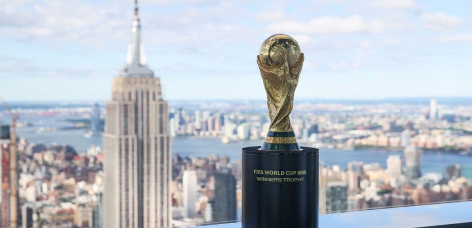 Trofeo de la Copa Mundial en Nueva York