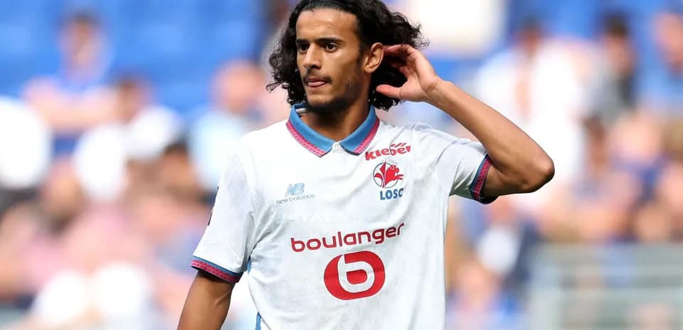 Jugador de Lille OSC en el campo durante partido