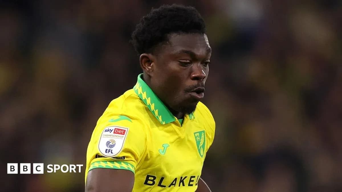 Jugador de Norwich City corriendo durante un partido